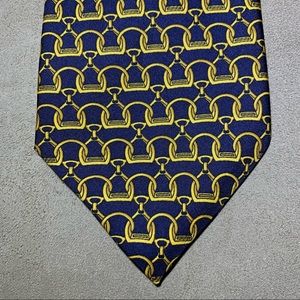 Richel Tie Gold Links Made in Spain 100% Silk